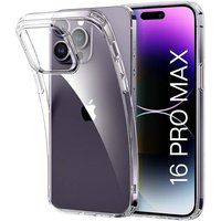 Phonillico® Case voor iPhone 16 PRO MAX - Siliconengel TPU Transparante bescherming Zachte ultradunne