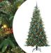 vidaXL Kunstmatige Hinged Kerstboom met 300 LED Groen 210 cm PE en PVC