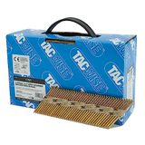 Tacwise 1721 Extra Verzinkte Constructienagels 3,1/65 mm, 34°, 1600 Stuks | D-kop, Ringschacht, Onder 34°, op Papierstrip