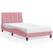 VidaXL Bedframe 140x200 cm Roze Fluweel
