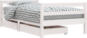 vidaXL lit pour enfant avec tiroirs 80x160 cm pin massif blanc