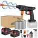 Batterie-nettoyeur haute pression - Pistolet à eau - 50 bar - 21 V - Auto-amorçant - 2 x 4500 mAh batteries - Convient pour le lavage de voitures