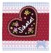 Staedter Schatzl, 20 stuks, feest- en cocktailservetten, papier, rood, 25 x 25 x 25 cm