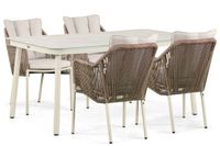 De Laan Projects Lifestyle Lifestyle Marbella/Tavano 160 cm dining tuinset 5-delig