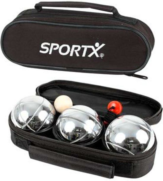 SportX Jeu de Boule Set - 3 stuks - Metaal - 8+ jaar