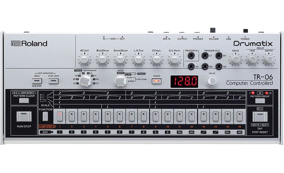 Roland TR-06 - DJ-controller - Zwart, Zilver