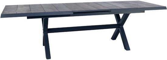 Oosterik Home Uitschuifbare dining tafel Newport Midnight Grey
