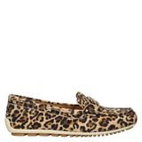 Tamaris instappers met panterprint beige/zwart
