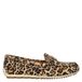 Tamaris instappers met panterprint beige/zwart