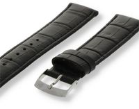 Morellato PMX019SAMBA PF Horlogebandje - Leer - Zwart - 18 mm