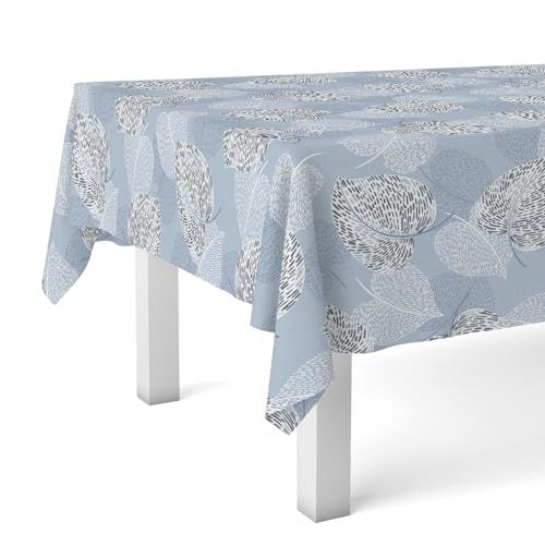 Martina Home Wasdoek tafelkleed - SIL - blauw - 100 x 140 cm