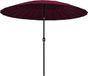 vidaXL Parasol met aluminium paal 270 cm bordeauxrood