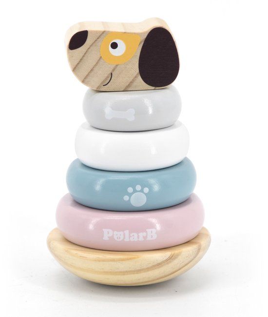 PolarB Puppy Houten Tuimelring Piramide 44042