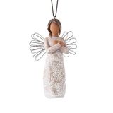 Willow Tree ReMembrance (Darker Skin) Ornament, Gebeeldhouwde Hand Painted Angel