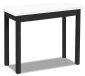 OEM Bol Table pliante blanche, 90x100 cm, rectangulaire, extensible