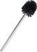 Unyqoos® Brosse WC avec manche en acier inoxydable et tête de brosse remplaçable