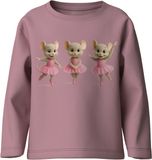 NAME IT - NMFVOTEA LS NREG TOP - Meisjes - Lange mouwen shirts - Lilas - Maat 92