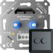 HOFTRONIC LED Duo Dimmer Zwart Afdekraam Fase Afsnijding 2x100W Maximaal