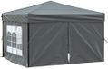 vidaXL Partytent inklapbaar met zijwanden 3x3 m antracietkleurig