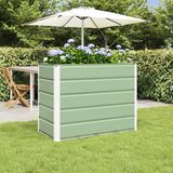 vidaXL Plantenbak pastelgroen 100 x 50 x 77 cm gegalvaniseerd staal