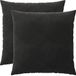 vidaXL - Taie d'oreiller - 2 pièces - HEERLEN - Noir - 80 x 80 cm - Coton satiné