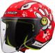 LS2 OF622 Funny II Paws Rood Kinder Jethelm - Helm