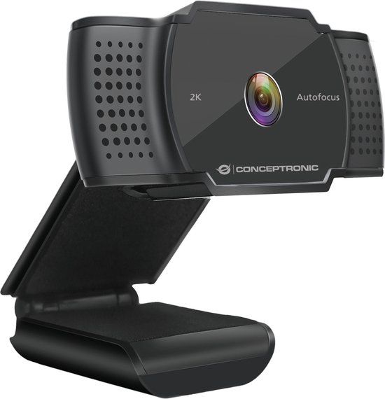 Conceptronic AMDIS02B Webcam - 5MP - USB 2.0 - Zwart