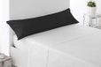 Miracle Home Kussensloop, anti-peeling, zacht en comfortabel, 50% katoen, 50% polyester. 165 x 45. Bed 150. Zwart