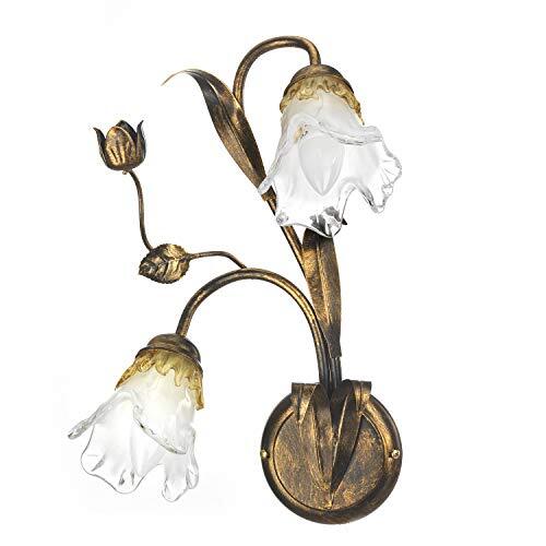 ONLI Wandlamp Arianna 2 lampen brons