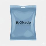 Okado 3-Way Styling Kam Zwart – Brede Haarkam 20,5 cm – 3-Zijdig Gebruik – Voor Stylen, Verdelen & Kammen – Kunststof