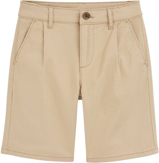 WE Fashion Jongens loose fit chino short Khaki Maat 122