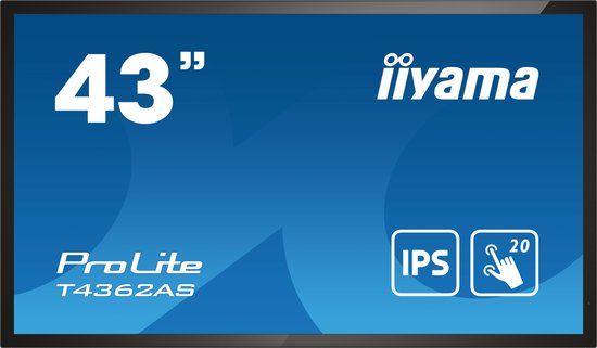 Iiyama ProLite T4362AS-B1 - 43" 4K UHD Touchscreen Public Display