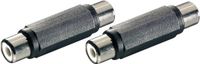 SpeaKa Professional SP-7869816 Adaptateur audio Cinch [1x coupleur Cinch - 1x coupleur Cinch] Noir