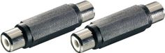 SpeaKa Professional SP-7869816 Adaptateur audio Cinch [1x coupleur Cinch - 1x coupleur Cinch] Noir