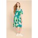 White Stuff Ria Chemise en jersey Dre Vert Imprimé Taille : 6