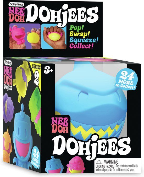 Schylling Needoh Dohjees 2 (24) - Multicolor Fidget Cube - 3+ Years