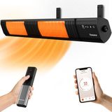Flowsense Heater - Terrasverwarmer 3000W - Elektrisch Hangend - Infrafrood Verwarming - Voor 35m2 - Binnen & Buiten - Incl. Afstandsbediening