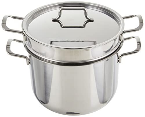 Molecuisine Excelsa pastapan - 6 liter - roestvrij staal - zilver