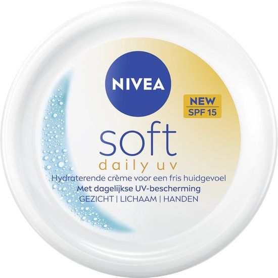 NIVEA Soft Daily UV Bodycrème - Hydraterende Crème met SPF 15 - 250 ml
