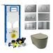 Geberit UP320 Toiletset Civita set49 Rimless Mat Legergroen Met Sigma Drukplaten