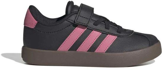 Adidas Vl Court 3.0 Kinderen Unisex Lage Sneakers - Zwart/Roze/Gum 5