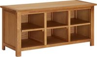 vidaXL Schoenenrek 90x37x45 cm massief eikenhout