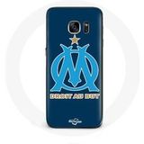 Olympique de Marseille OM logo blauw Maniacase Samsung Galaxy S6 Hoesje