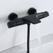 Homelody - Robinet de baignoire cascade mitigeur thermostatique de douche pour baignoire robinet de douche laiton design moderne noir
