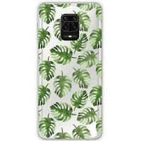 Xiaomi Redmi Note 9S Bedrukt siliconen hoesje Feuilles de monstera
