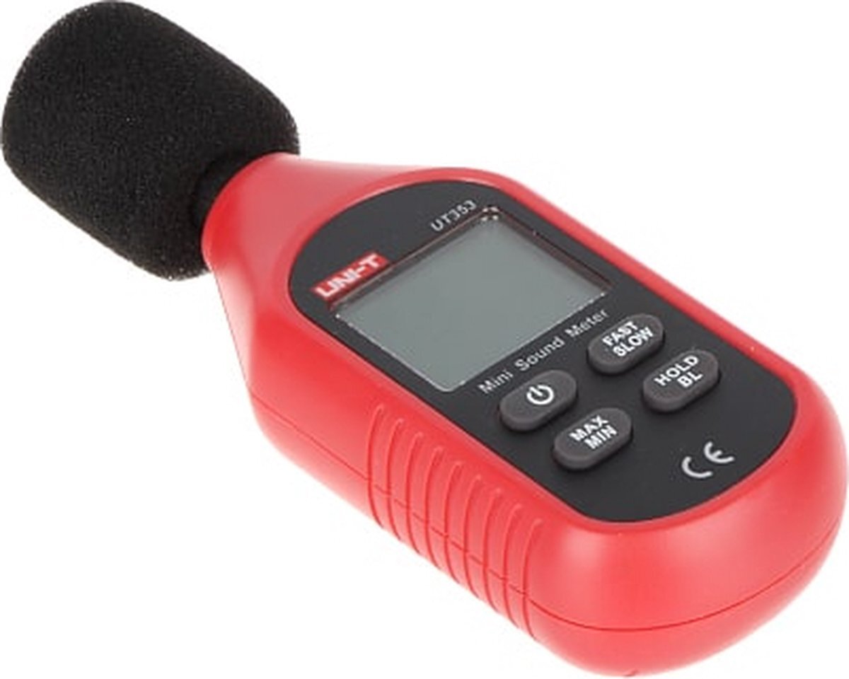 UNIT UT353 geluid decibel meter met condensator microfoon en LCD display