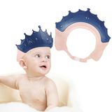 Romon Douchemuts voor kinderen, haarwassen, kinderbescherming, zacht, verstelbare haarwashulp voor peuters, baby's, kinderen (blauw)