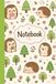 Cute Hedgehog Notebook Kawaii Forest Doodle Art Journal | Lined Notebook | 6 x 9 Inches | 100 Pages | Cute Journal for School, Work & Daily Writing