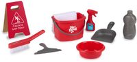 Dirt Devil Schoonmaak speelgoed – 7-delige Speelgoedset met Emmer, Borstel, Sprayfles, Schraper en Accessoires – Rollenspel Schoonmaakset voor Kinderen vanaf 3 Jaar
