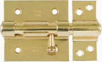 Amig Schuifslot/Plaatgrendel - Staal - 7cm - Messing - Incl. Schroeven